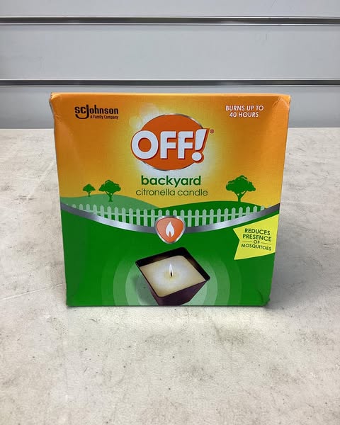 OFF! Citronella Candle Outdoor Bug Deterrent Mosquito Candle - 18 oz
