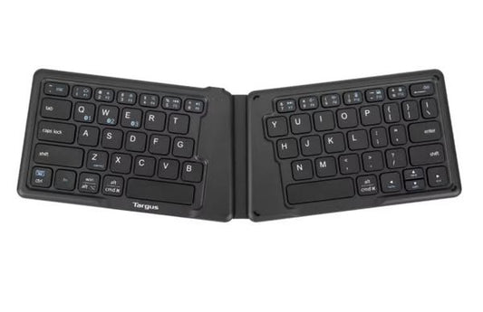 Targus Foldable Ergonomic Keyboard - Black: Bluetooth, Wireless