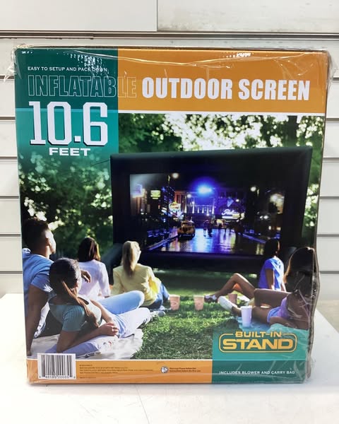 Inflatable 10.6' Outdoor Screen with Built-In Stand