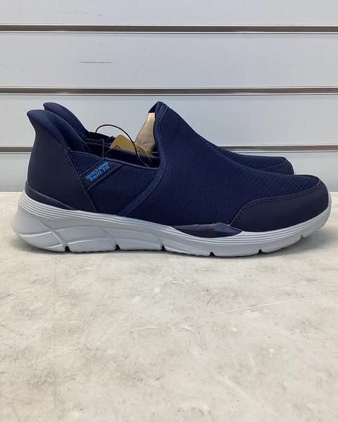 Skechers Men's Equalizer Hands Free Swift Fit Slip-On Sneaker, Size 9, Color Navy