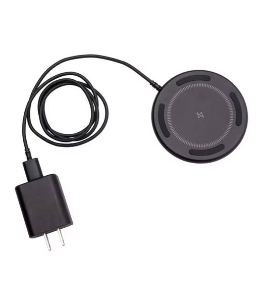 10W Qi Charging Pad - dealworthy Black: USB-C Wireless Charger, Magnetic Mount