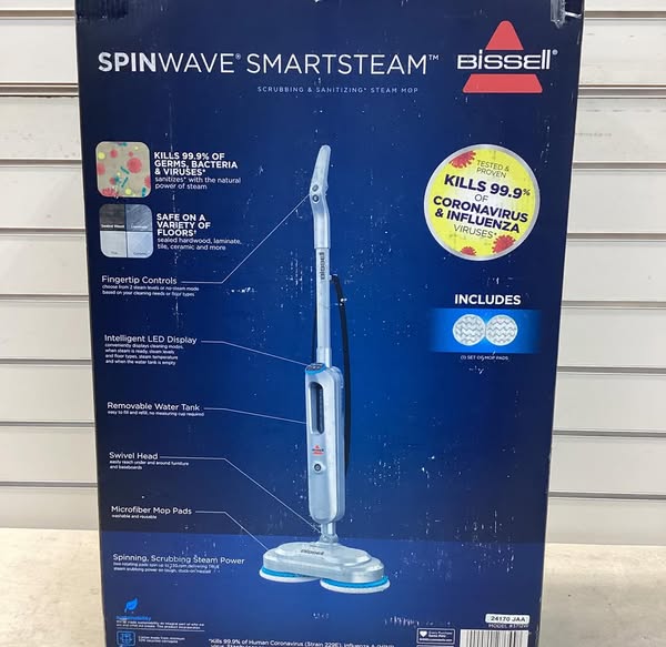 BISSELL SpinWave SmartSteam Scrubbing and Sanitizing Mop