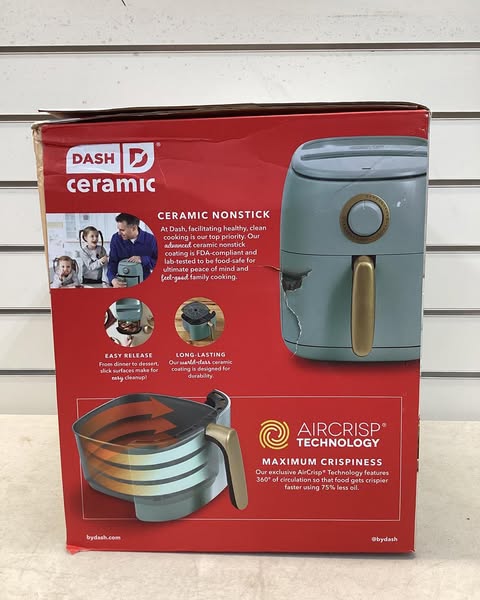 Dash Tasti-Crisp 2.6 Quart Ceramic Express Air Fryer, Color Sage