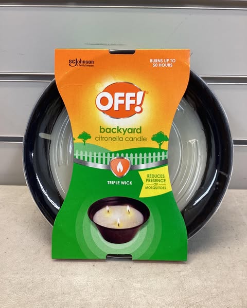 OFF! Citronella Candle Outdoor Bug Deterrent Mosquito Candle - 23oz