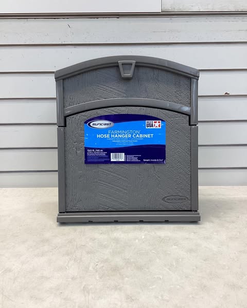 Suncast 150' Capacity Farmington Mounted Hose Hanger Dark Gray