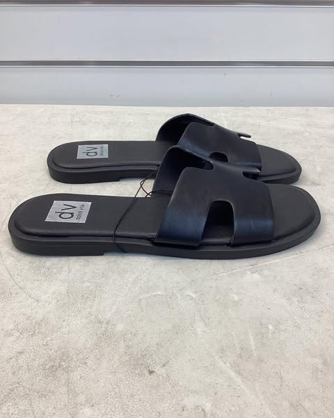 DV Dolce Vita Women's H-Band Slide Sandal, Size 7,  Color Black
