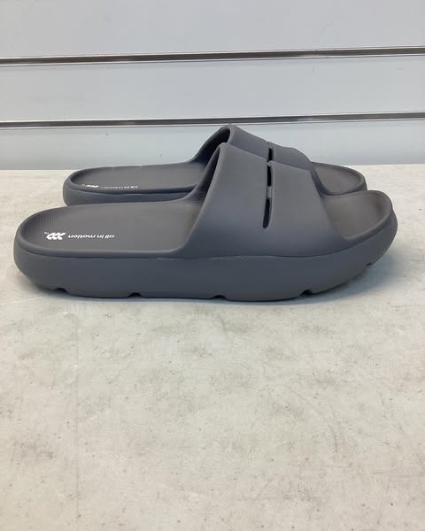 All In Motion Men's Archie Recovery Slide, Size 11, Color Grey