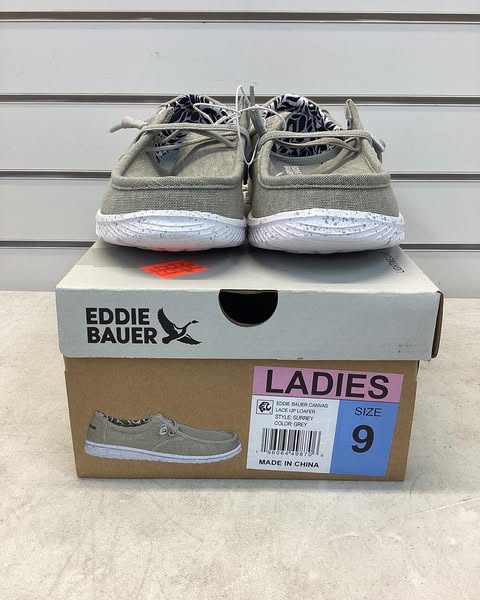 Eddie Bauer Women's Canvas Loafer, Size 9, Color Grey