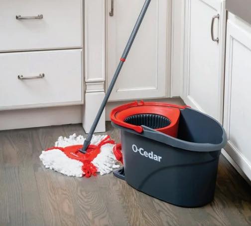 O-Cedar EasyWring Power Microfiber Spin Mop + 2 Refills