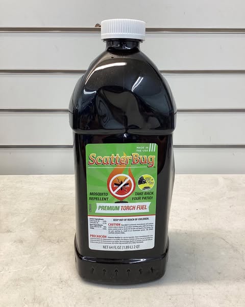 Patio Essentials 64 oz ScatterBug Citronella & Cedar Oil Torch Fuel