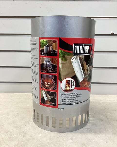 Weber Rapidfire Chimney Starter: Aluminized Steel, Heat-Resistant