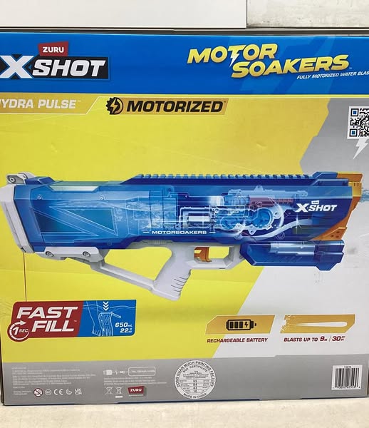 Zuru X-Shot Water Hydra Pulse Motor Soaker, 2 pk.