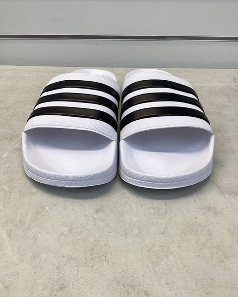 Adidas Adilette Shower Slide, Size 11, Color White/Black