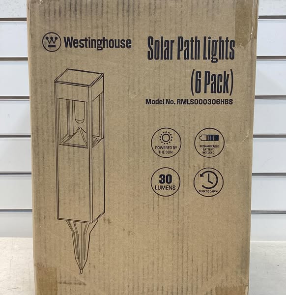 Westinghouse LED Solar Path Lights 30 Lumens, 6-Pack