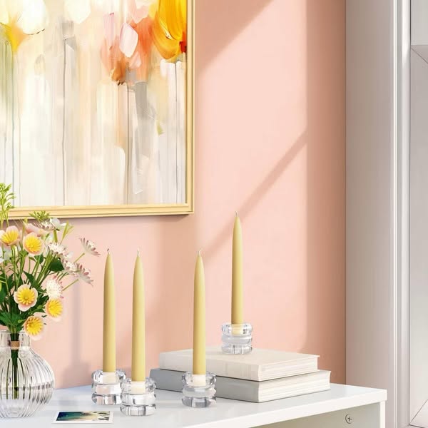 4pk Bubble Glass Taper Candle Holder - Room Essentials
