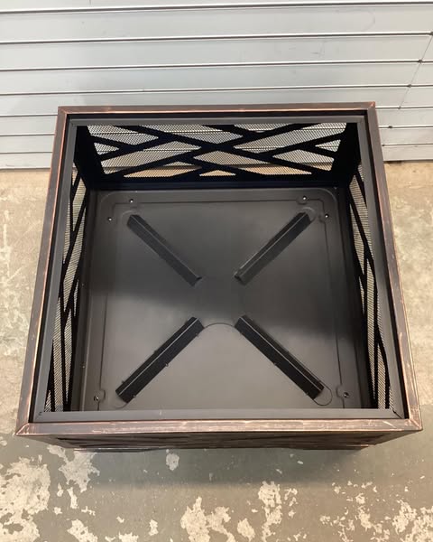 Pleasant Hearth 26” Square Deep Bowl Wood Fire Pit