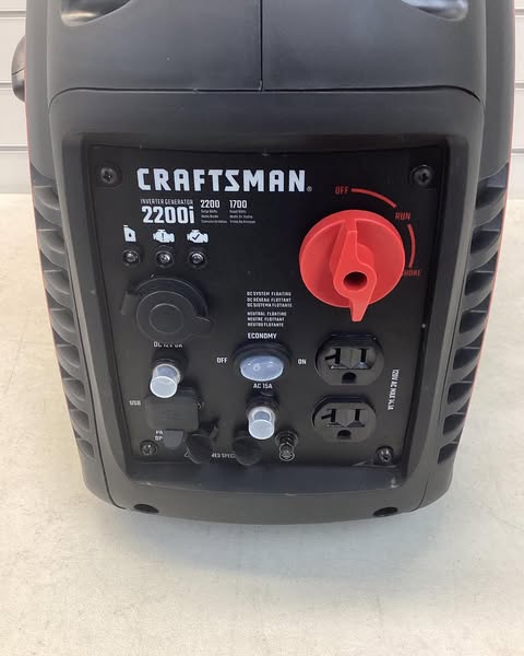 Craftsman 2200.0 -Watt Single Fuel (Gasoline) Inverter Generator