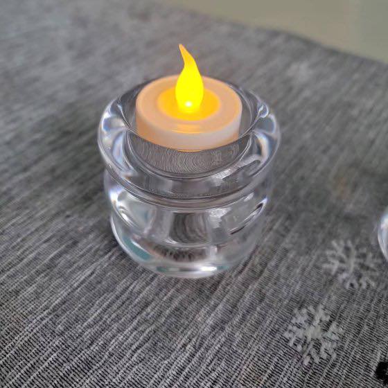 4pk Bubble Glass Taper Candle Holder - Room Essentials