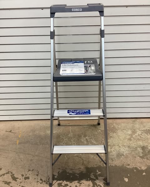 Cosco Lite Solutions 3-step Step Stool, 9ft 3in Max Reach