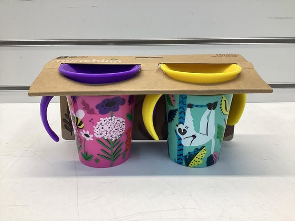 Munchkin Miracle 360 Wildlove Sippy Cup - Bee/Lemur - 2pk/6oz Each