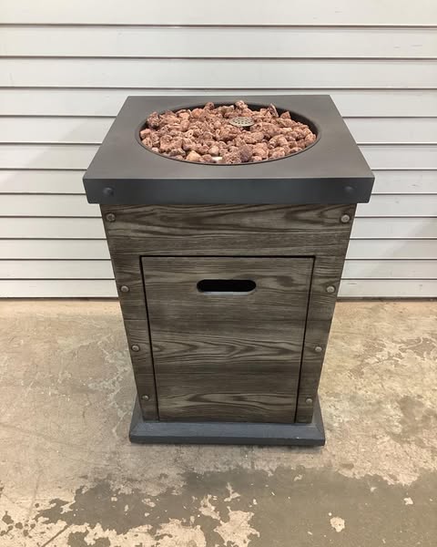 Bond, Cedar Ridge Gas Fire Column, Fuel Type Propane, Material Steel, Model# 52140