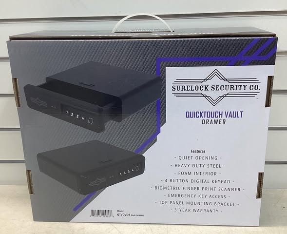 Surelock Security Co QuickTouch 2 -Gun Biometric Lock Locking handgun case