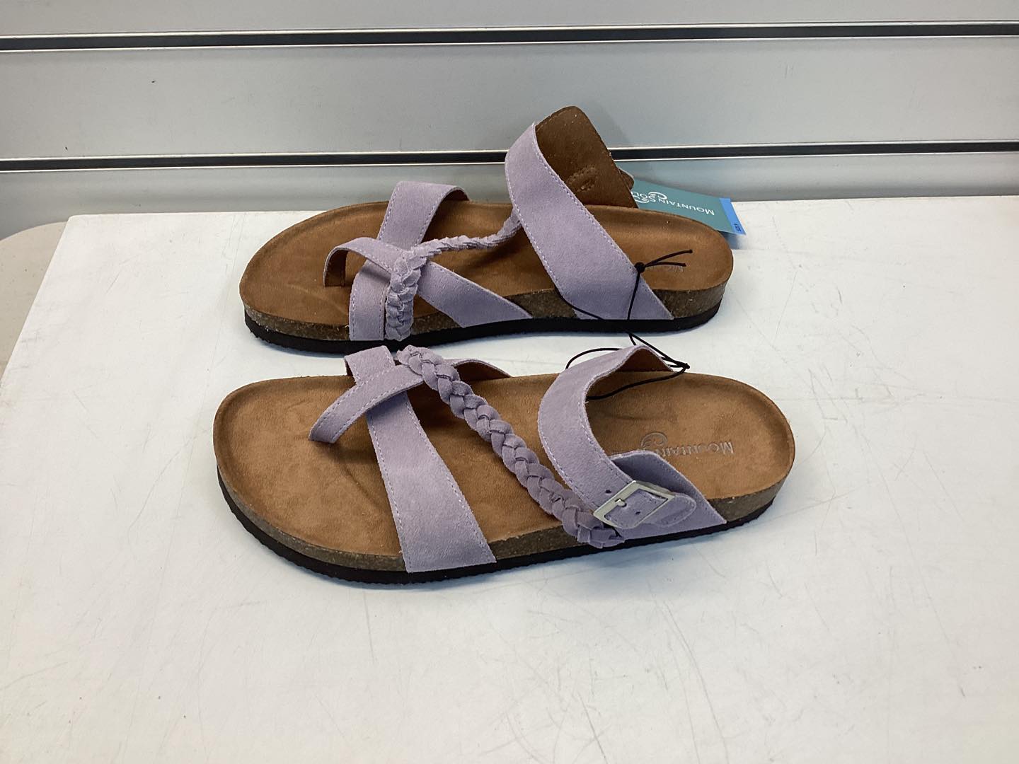 Mountain Sole Women's Leather Footbed Sandal Size 9