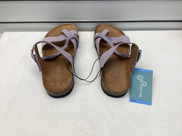 Mountain Sole Women's Leather Footbed Sandal Size 9