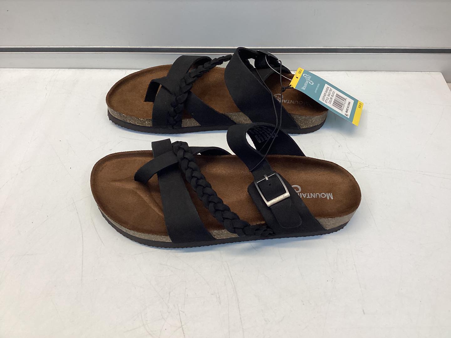 Mountain Sole Women's Leather Footbed Sandal Size 8