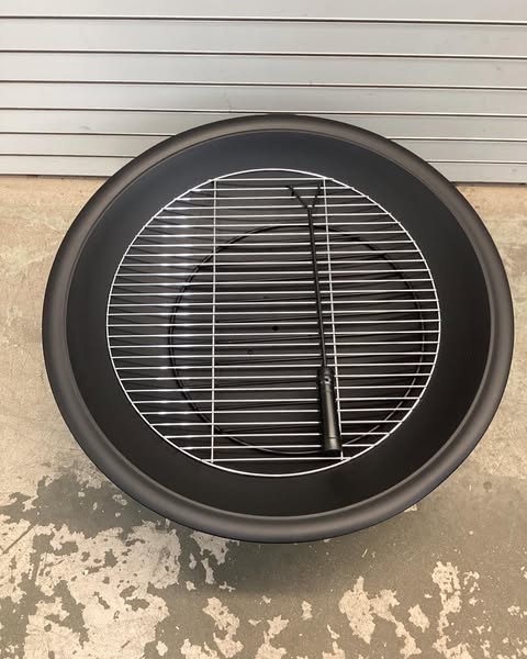 Pleasant Hearth OFW717RC Palmetto Fire Pit with Cooking Grid