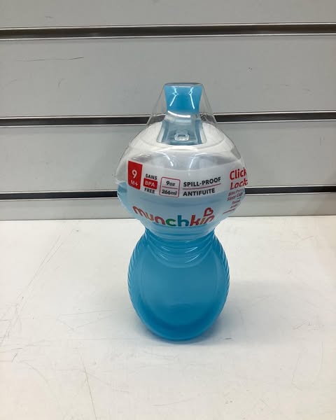 Munchkin Click Lock Bite Proof Infant Sippy Cup, 9 oz, Blue