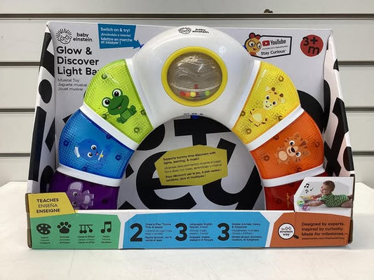 Baby Einstein Glow & Discover Light Bar Tummy Time Toy