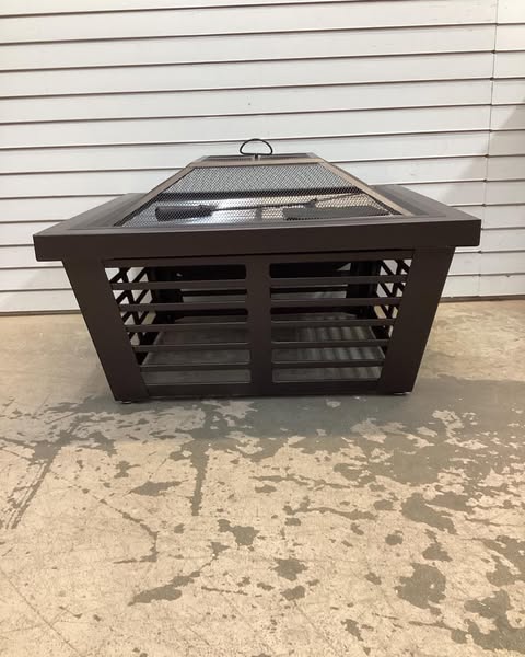 Pleasant Hearth 34-in W Wenge Steel Wood-Burning Fire Pit