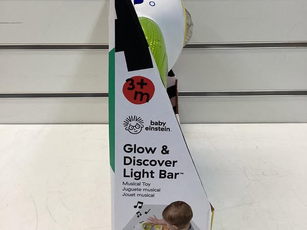 Baby Einstein Glow & Discover Light Bar Tummy Time Toy