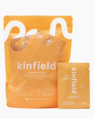 Kinfield Golden Hour 12-Pack Mosquito Repellent Wipes