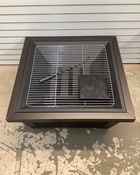 Pleasant Hearth 34-in W Wenge Steel Wood-Burning Fire Pit