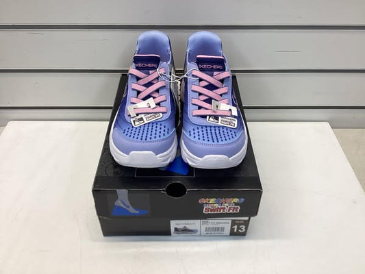 Skechers Girls Hands Free Swift Fit Flex Glide Sneaker Size 13