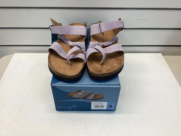 Mountain Sole Women's Leather Footbed Sandal Size 9