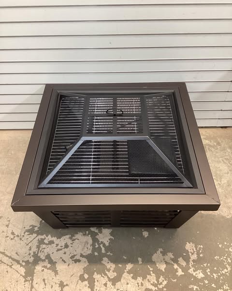 Pleasant Hearth 34-in W Wenge Steel Wood-Burning Fire Pit
