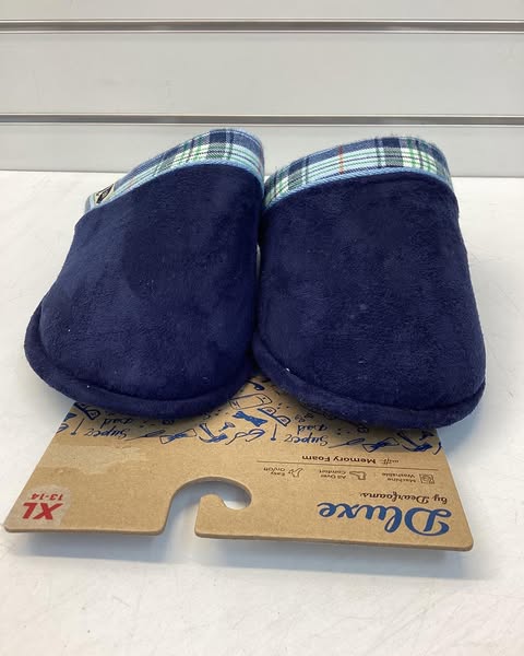 Deluxe by Dearfoam Mens Slippers, Size XL (13-14)