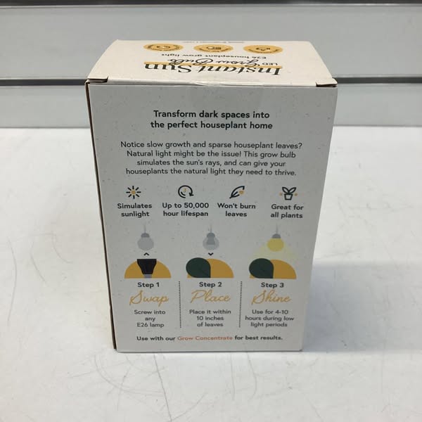 WE THE WILD 10W LED Instant Sun Grow Bulb Black