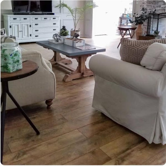 Select Surfaces Barnwood SpillDefense Laminate Flooring, 12.34 sq. ft.