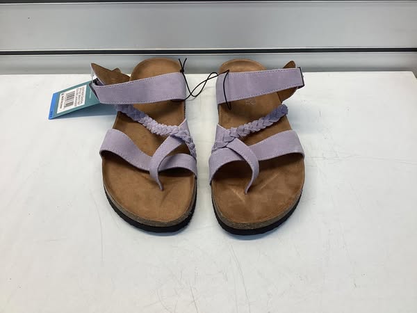 Mountain Sole Women's Leather Footbed Sandal Size 9