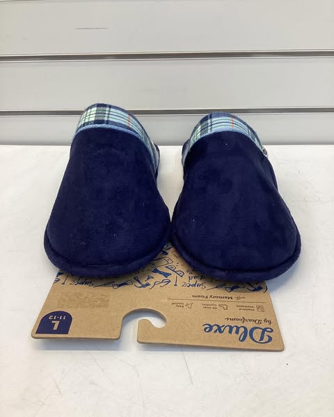 Deluxe by Dearfoam Mens Slippers, Size L (11-12)