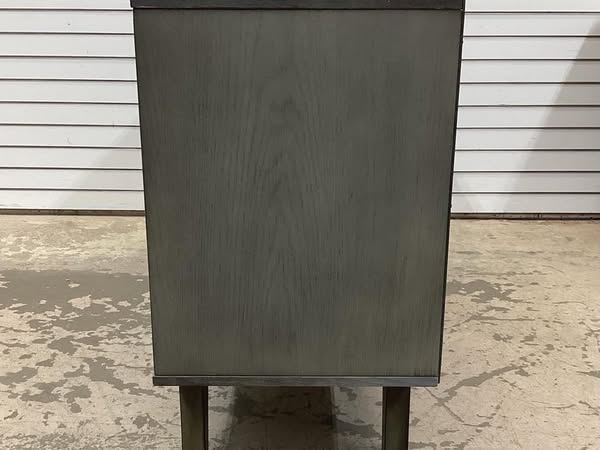SCOTT LIVING ROSALIE 65 in. Freestanding Media Console Wooden Electric Fireplace in Warm Gray Birch
