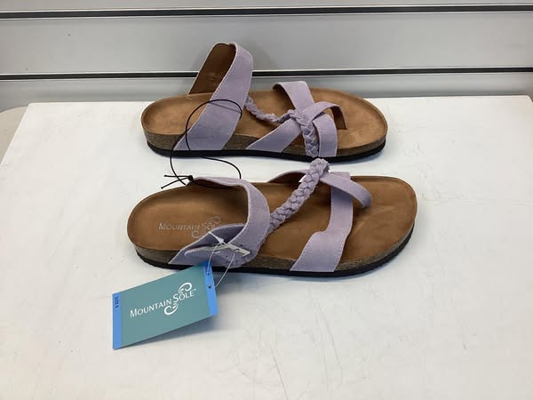 Mountain Sole Women's Leather Footbed Sandal Size 9