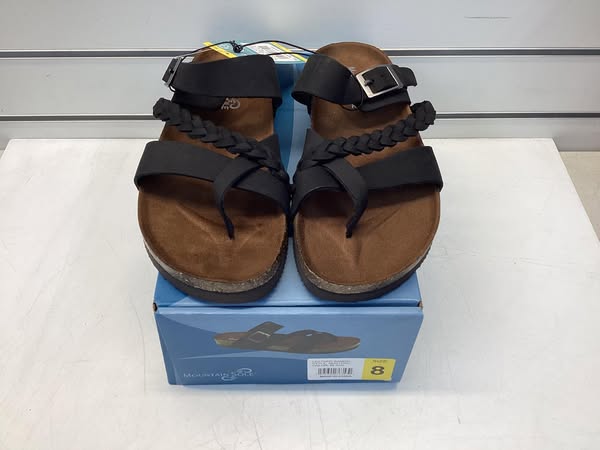 Mountain Sole Women's Leather Footbed Sandal Size 8