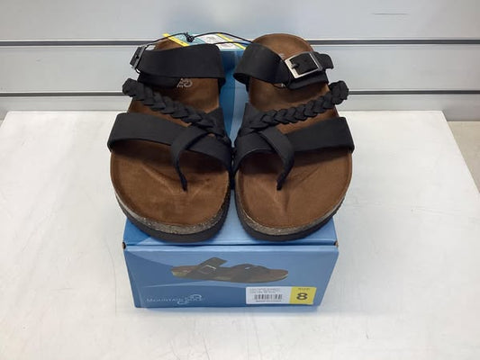 Mountain Sole Women's Leather Footbed Sandal Size 8