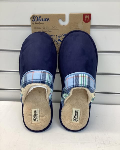 Dearfoam Mens Slippers, Size M (9-10)