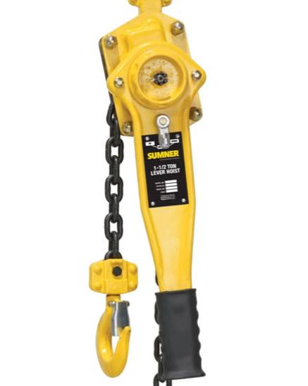 Sumner 1-1/2 Ton Lever Hoist W 10' Chain Fall